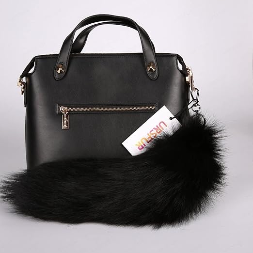 Amazon.co.jp: URSFUR きつね 狐の尻尾 本物 フォックステールキー